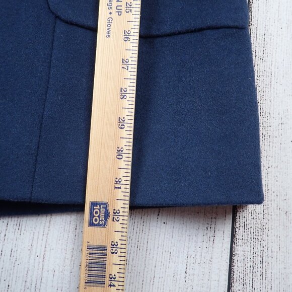Pendleton Women’s 10 Petite Wool Blend Navy Blue Jacket Winter Coat - Picture 11 of 12